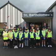 The 'mini police' were selected from St Bartholomew's Primary Academy.