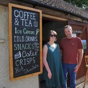 The team at the Stanton Country Park kiosk (Stephie Fielden and her father Gideon).