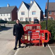 Councillor Bradley Williams says the state of unfinished roads and paths in Tadpole Garden Village is a disgrace