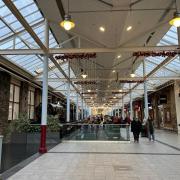The Designer Outlet decked out for Christmas this week