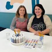 Gemma and Lauren Sandercock are opening The Little Pottery Painting Co in Royal Wootton Bassett on December 1