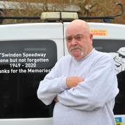 David Osbourne in front of his van