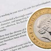 Errors on the 2014 £2 coin mean that it could be worth hundreds of pounds