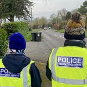 Community volunteers assisted Wiltshire Police in catching out speeding drivers on busy roads
