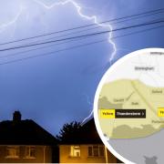 Thunderstorms are expected across much of the south of England