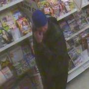 Police would like to speak to this man about a suspicious incident at the West Swindon Asda