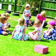 Children are supervised at all times and get plenty of time outdoors in good weather