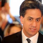 Labour leader Ed Miliband in Los Gatos this afternoon. Picture: STUART HARRISON