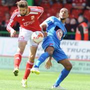 Jordan Turnbull on defensive duties for Swindon Town. Picture: DAVE EVANS