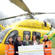 Joanne Munday, Lexi Brown, Cas Louden, of the WAA charity team, Roz Browne and paramedic Steve Riddle. Picture by Siobhan Boyle