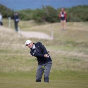 England's David Howell plays his approach shot into the 18th hole during day one at Kingsbarns Golf Course, St Andrews PRESS ASSOCIATION Photo. Picture date: Thursday October 4, 2018. See PA Story GOLF Dunhill. Photo credit should read Kenny Smith/PA
