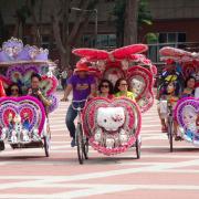 Undated Handout Photo of brightly-coloured trishaws have become synonymous with the city of Malacca. See PA Feature TRAVEL Thailand. Picture credit should read: PA Photo/Ed Elliot. WARNING: This picture must only be used to accompany PA Feature TRAVEL