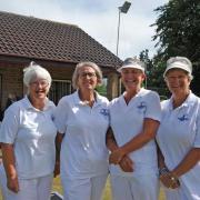 The Supermarine ladies four of Cheryl Walker, Nicki Kemble-Young, Susan Griffiths and Ann Andrews, who were crowned county champions in 2018