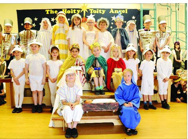 Angels, kings and shepherds gather for the annual Swndon schools nativity plays for 2011 at Oaktree Nursery and Primary and Brookfield Schools