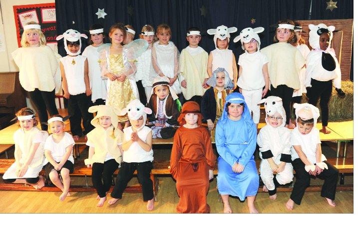 Young ones from Shaw Primary and Longleaze Primary schools have fun in the Swindon Nativities 2011