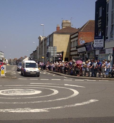 Your flame to fame. 
Readers' pictures capture memories of the Olympic Torch in town - Jessica Moss, 19, and these were taken outside my work ‘TaxAssist Accountants on Bath Rd’ 
