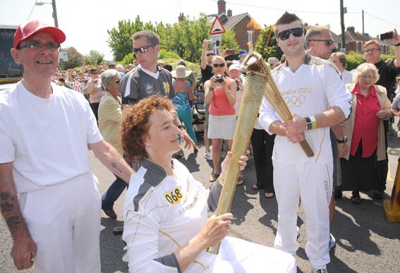 Olympic Games 2012 - torch pass through Wroughton