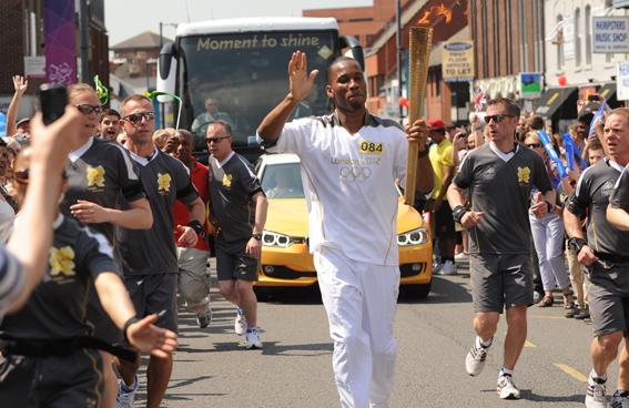 Olympic Games 2012 - torch pass through Wroughton