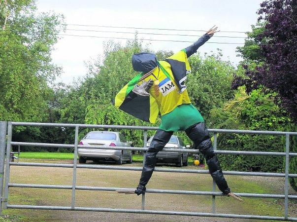 In the picture with our readers as they snap photos around the Wiltshire area.
A Usain Bolt tribute on a gate at Stone Lane
in Swindon
Picture: BAZ FISHER 