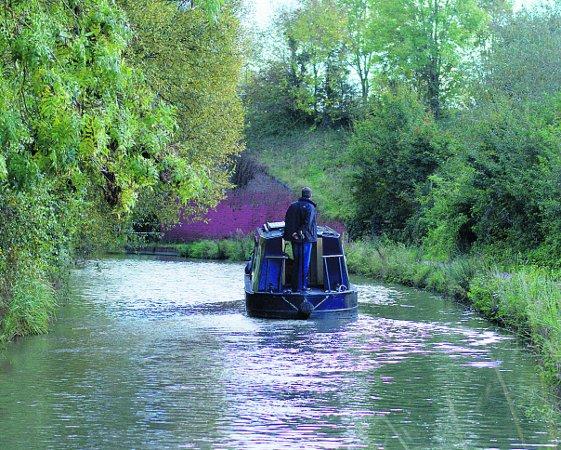 In the picture with our readers as they snap photos around the Wiltshire area.
A barge on the canal 
in Swindon
Picture: SABINE COE