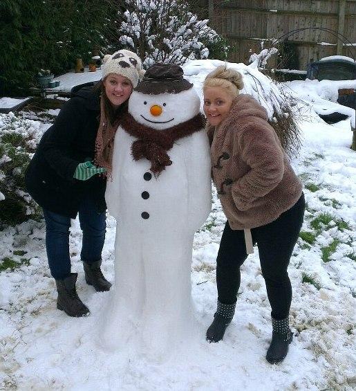 Carly Saunders and her little sister spent the morning building their very own snowman, but she was very disappointed that there was no magical flying adventure overnight with her snowman