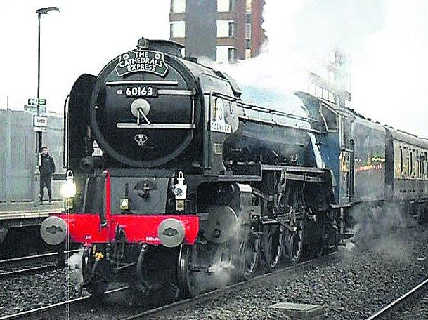 Swiindon Advertiser readers photographs
 Locomotive 60163 A1 Tornado is held at Swindon on its way to Peterborough from Bristol   
Picture: Viv Franklin