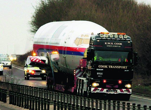 Swiindon Advertiser readers photographs
An abnormal load on its way from RAF Kemble to Hereford 
Picture: William Bryan