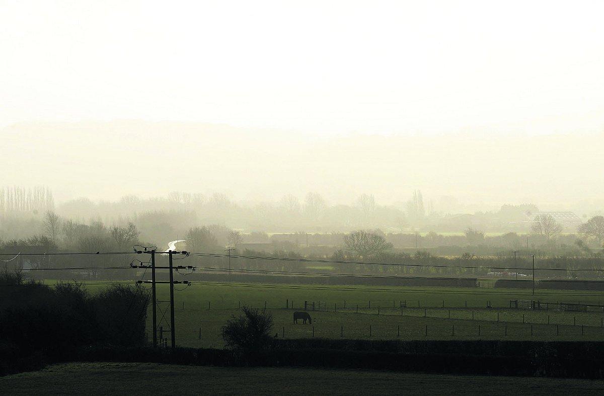 Wroughton in the mist                                                                                                                                                     Picture: THOMAS KELSEY