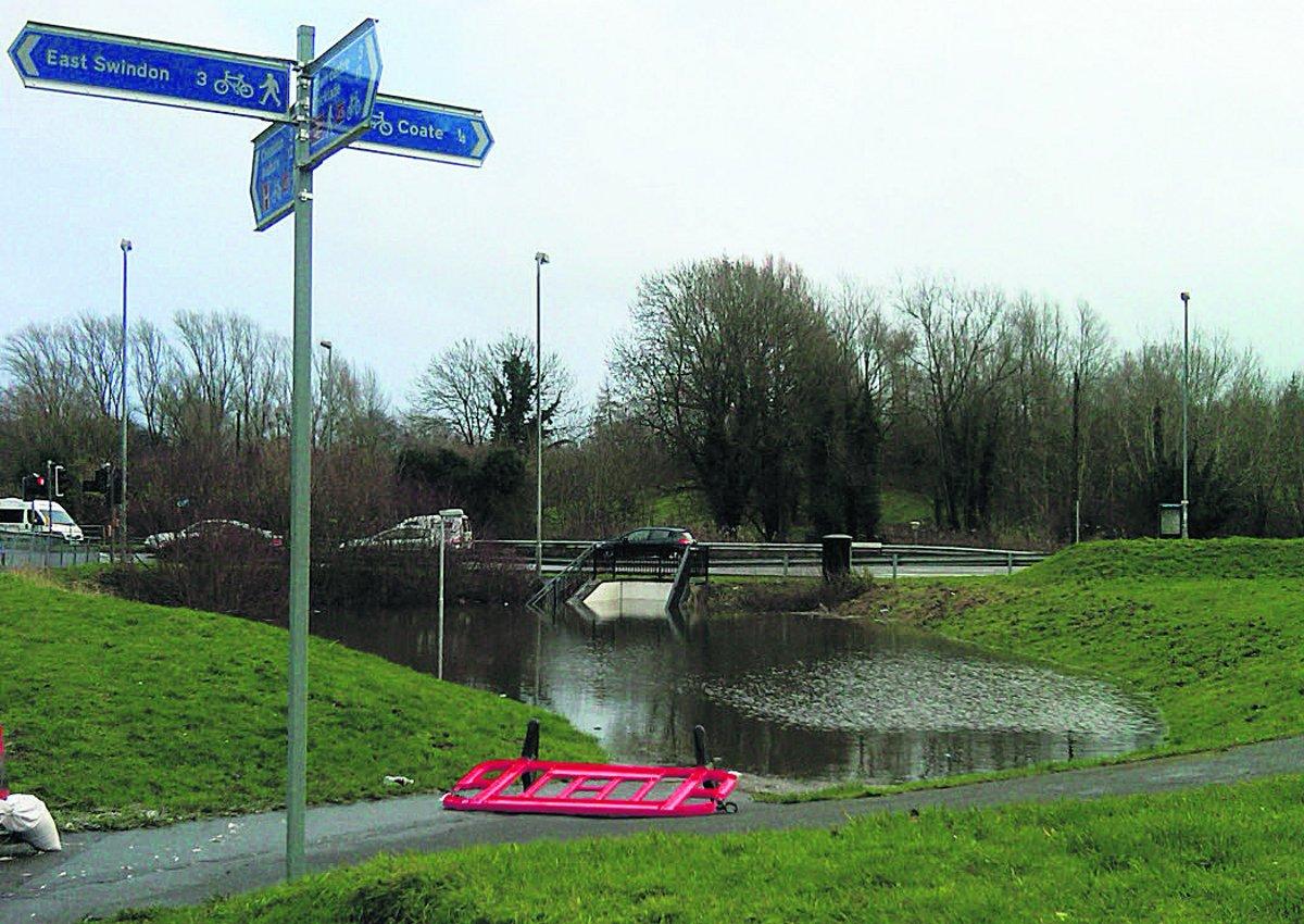 Swiindon Advertiser readers photographs
Follow the signs for a flood
Picture: Sally Hawson