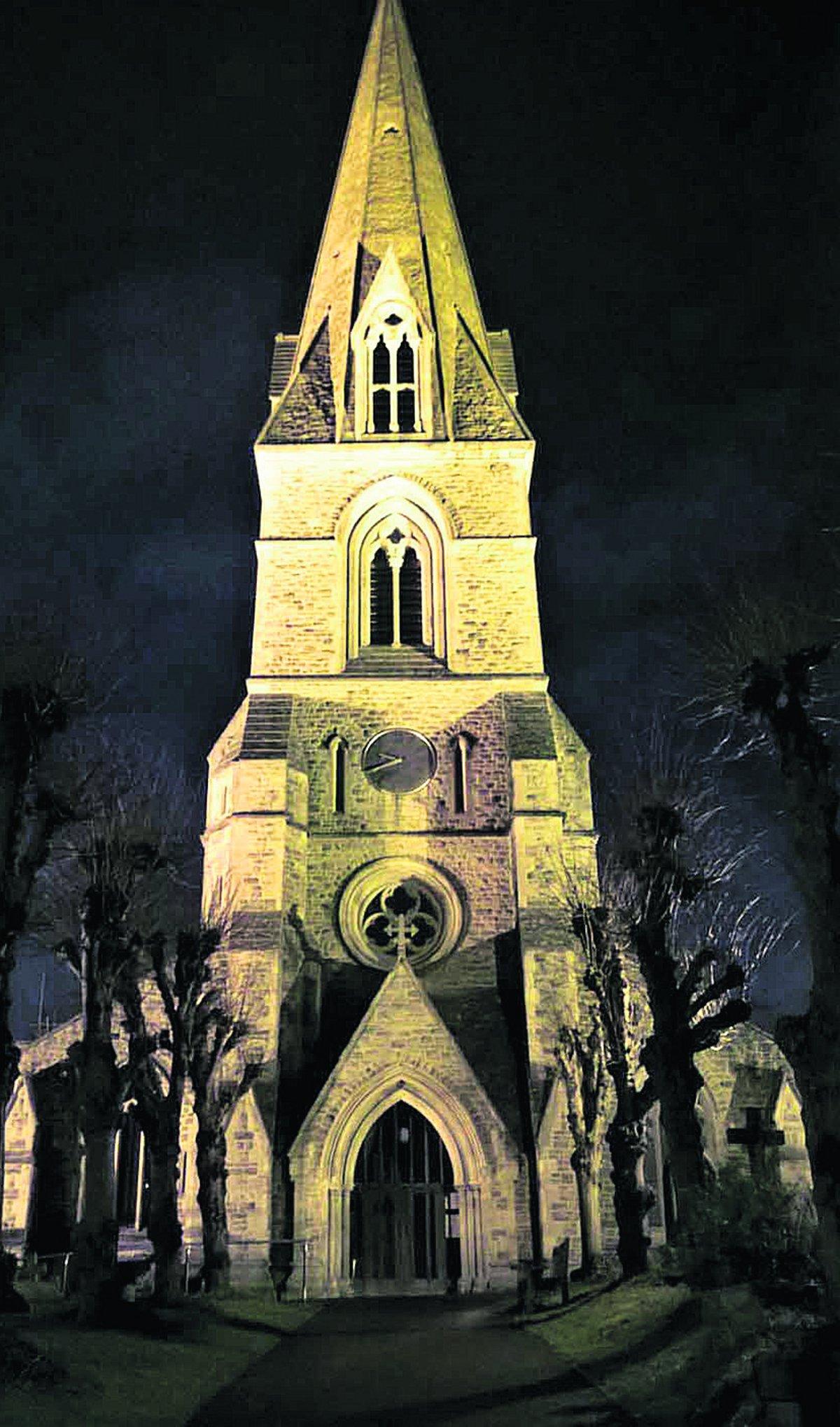 Swiindon Advertiser readers photographs
Christ Church at night		   Picture: MATT MAHON