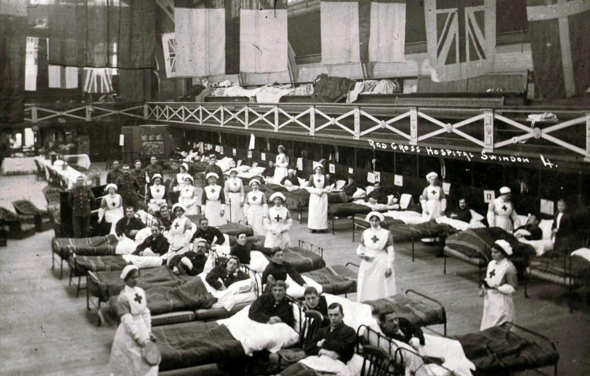 Early on in the war, military medical provision was provided by turning the Milton Road swimming baths (today's Health Hydro) into a temporary hospital.