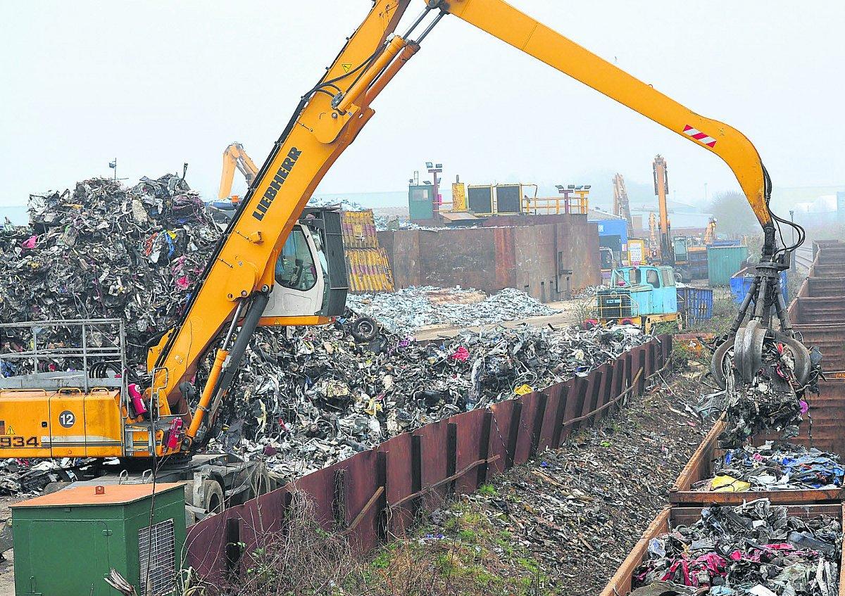 Recycling European metal at Gipsy Lane   Picture: DAVE COX
