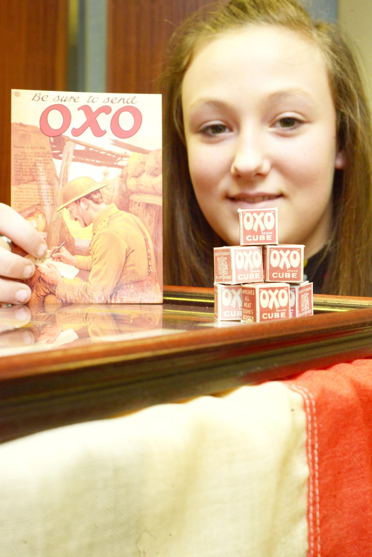 Pictured: Emily with the OXO cubes.
