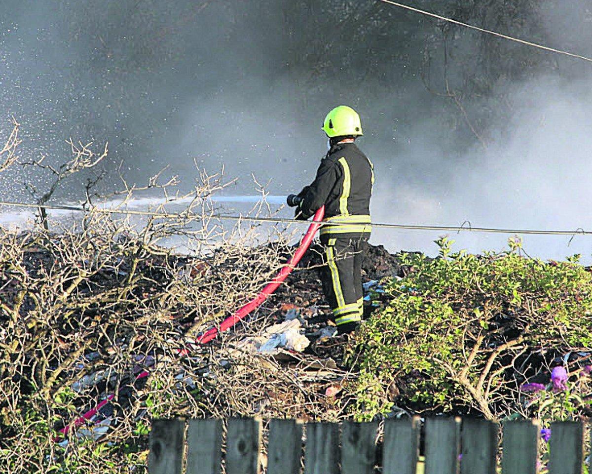 Inferno at Averies Recycling Plant