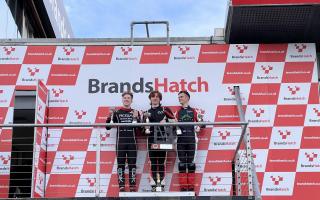 Lucas Romanek won all three sessions at Brands Hatch