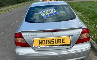 One of the cars that was stopped by Wiltshire Police