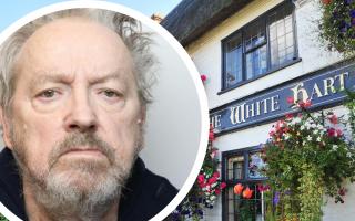 George Cox has been jailed after assaulting nine people and damaging the White Hart pub