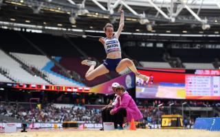 Urchfont's Polly Maton jumps towards a World Para Athletics silver medal in London in July