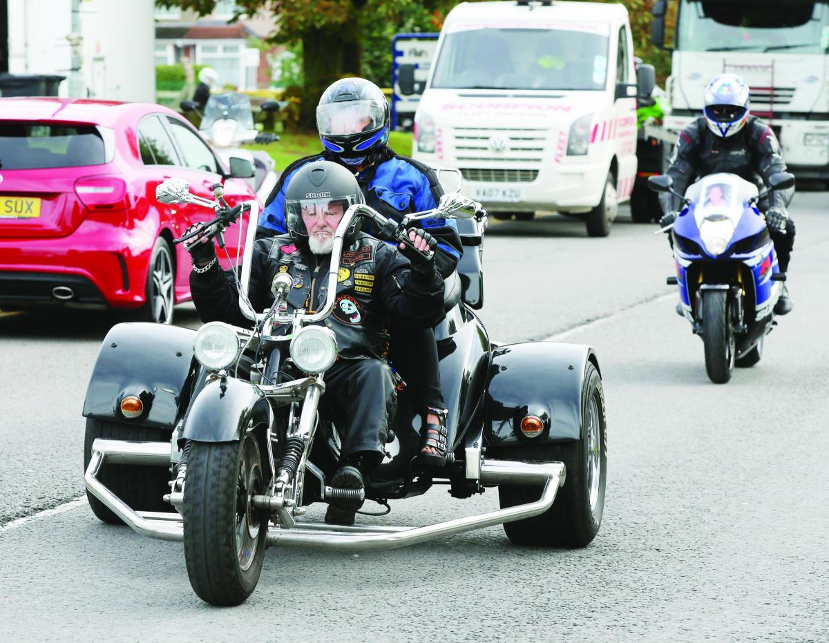 Bikers turn out in force for Michael Mahon's funeral