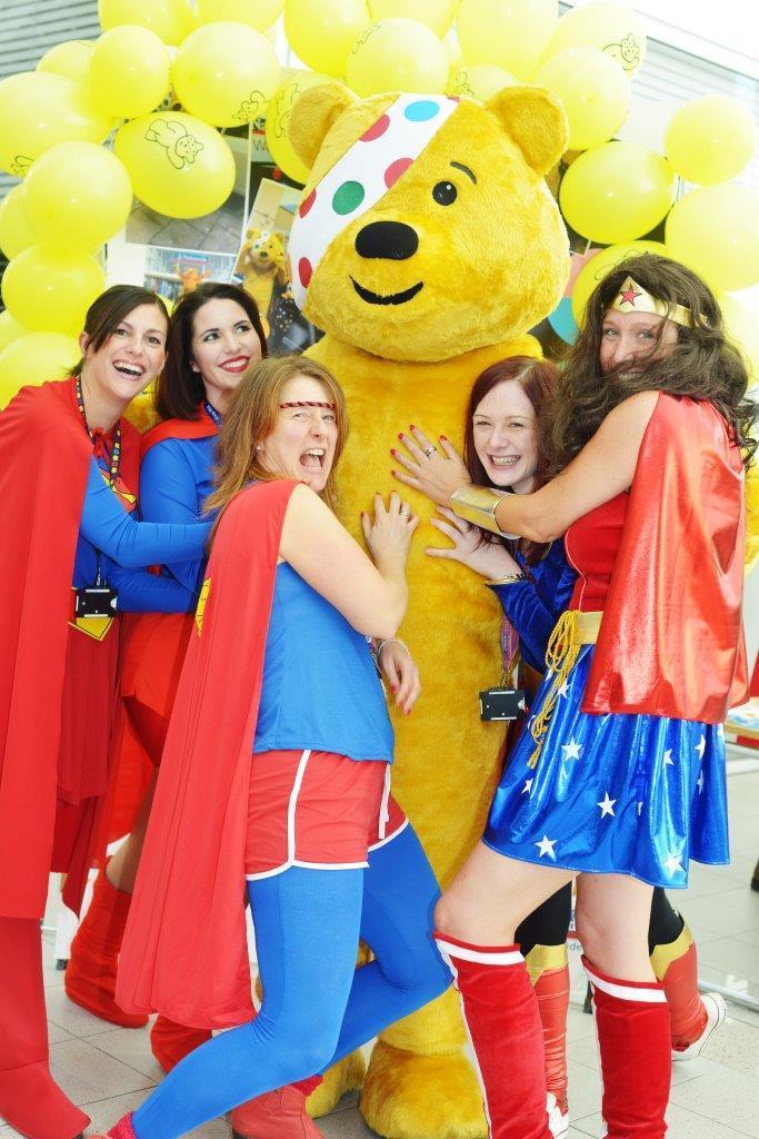Staff at Nationwide dress up for Children in Need