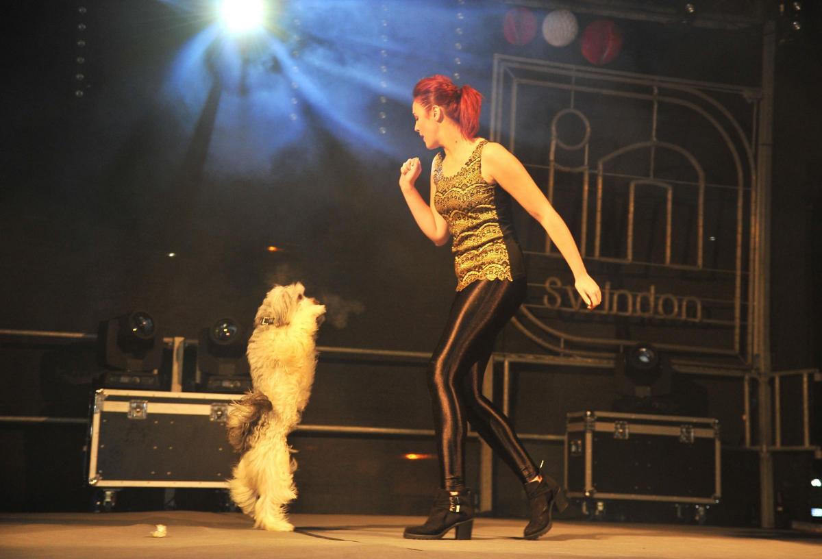 Ashleigh and Pudsey switched on the Christmas lights switch-on fun at Wharf Green on Thursday, November 21, and there were Swindon acts for the crowds to enjoy too before the switch-on, confetti and fireworks. Pictures by Dave Cox