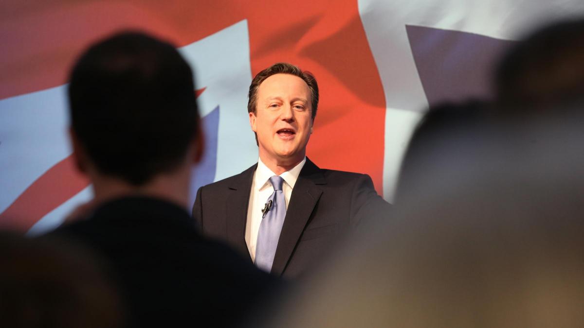 Prime Minister David Cameron in Swindon