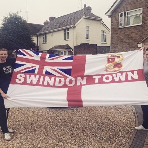 mattshov says: The flag won't be making an appearance today due to new regulations the FA have put in on flag sizes. Win or lose on the booze! #swindonawaydays #playofffinal #swindonaway #stfc #playoffs #wembley #Swindontown