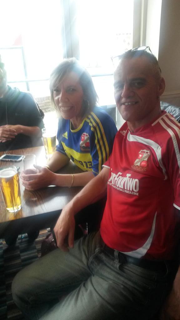 Husband and wife team Glen and Jo Marriot tip #stfc for success, tweets @Eve_Buckland
