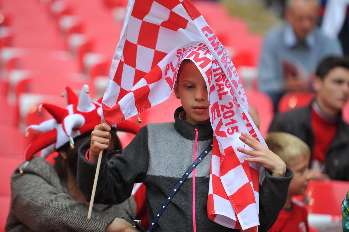 One young Swindon Town fan at Wembley sums up the mood