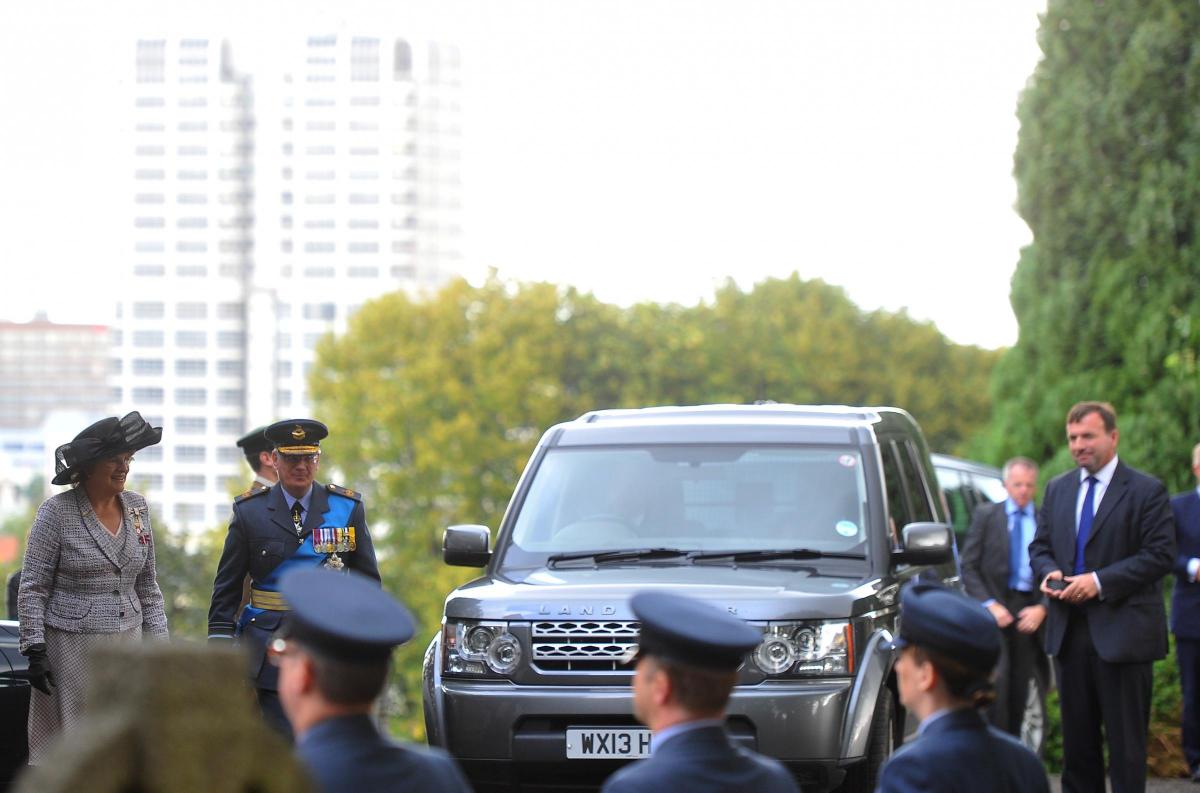 Prince Richard, the Duke of Gloucester, arrives at Radnor Street Cemetery, Swindon. Picture by Dave Cox