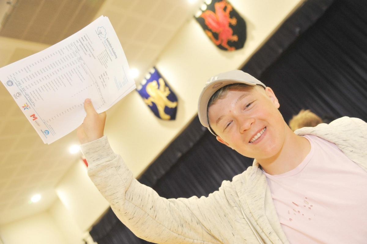 Students from Swindon Academy pick up GCSEs