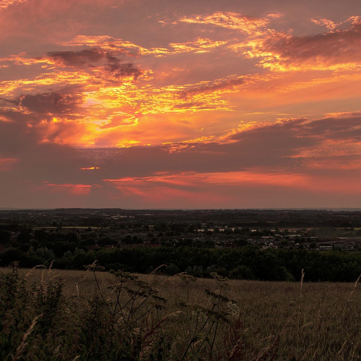 Sunset over Swindon 
Picture: NICK SMITH