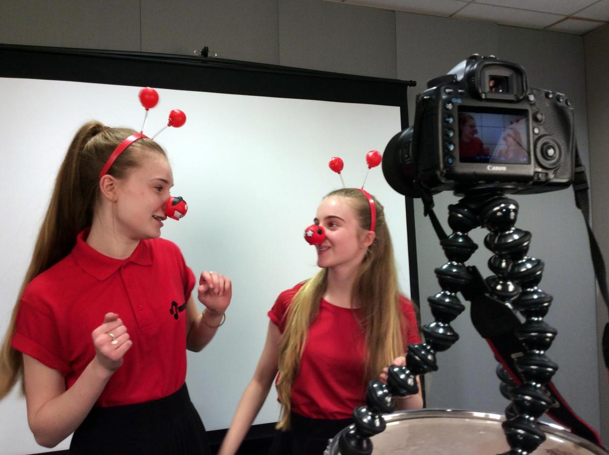 Red Nose Day antics in Swindon