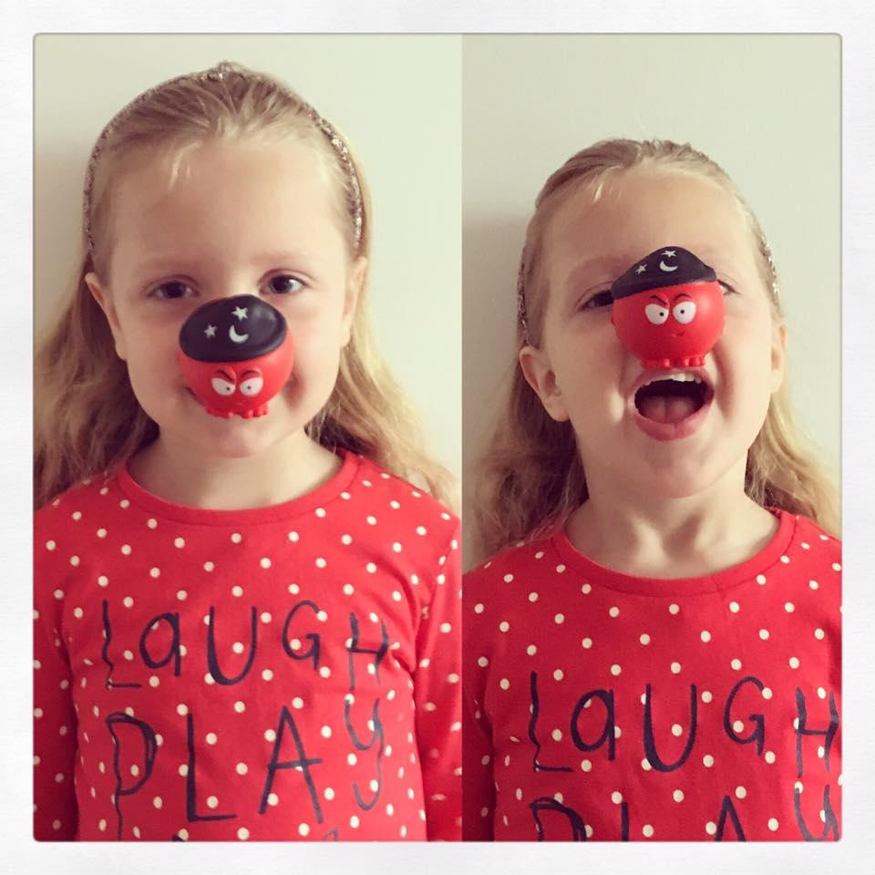 Laura Stevens sent us this Red Nose Day picture